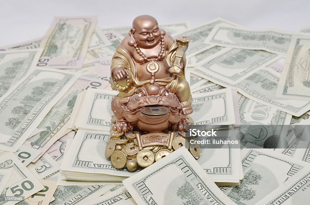 Sapo sorte Zen faz Dinheiro - Royalty-free Anfíbio Foto de stock