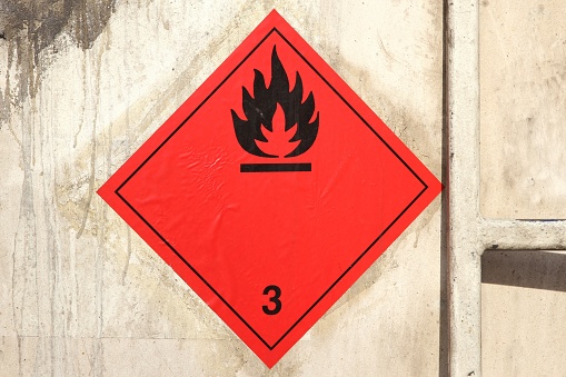 pictogram for chemical hazard - flammable liquid