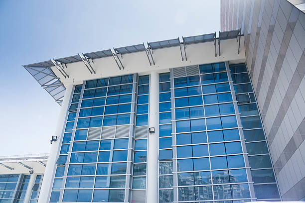 istock Glass wall of building 173373003