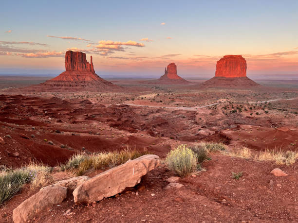 Monument Valley from Lee Cly Trail stock photo