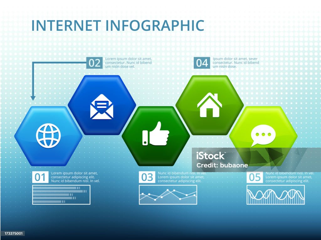 Infographie Diagramme de médias sociaux avec Copyspace - clipart vectoriel de Organigramme libre de droits