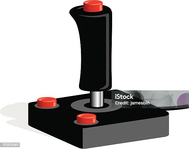 Joystick Stock Vektor Art und mehr Bilder von Computerspiel-Konsole - Computerspiel-Konsole, Videospielhalle, Bedienungsknopf