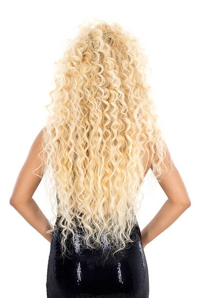 Female Blonde Long Hair Stock Photo - Download Image Now - Curly Hair, Rear  View, Blond Hair - iStock