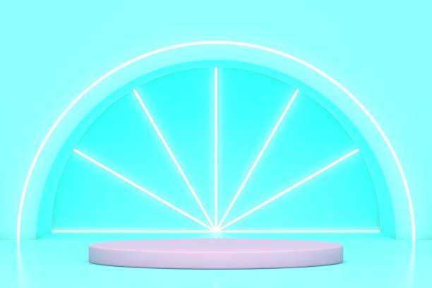 istock Abstract background for 3D product presentation, empty product stand 1733761586