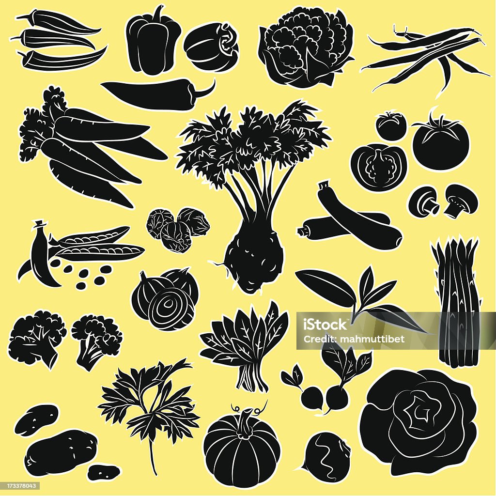 Verduras - arte vectorial de Cúrcuma libre de derechos