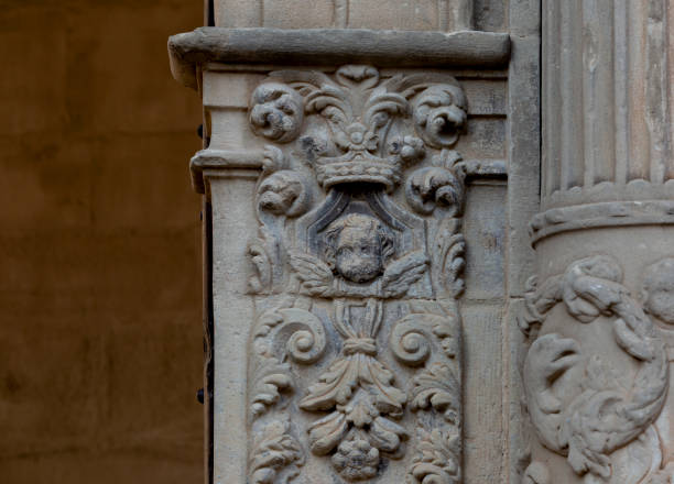 istock leafy ornamentation decorated the main facade 1733780550