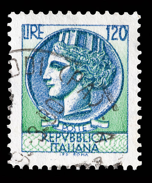 istock Italy postage stamp Turrita serie. 120 Lire 173379704