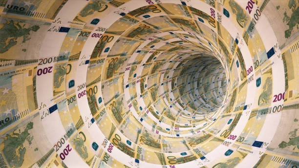 istock Flying forward in a 200 Euro closed tunnel 1733809443