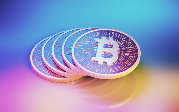 istock Bitcoin Crypto Currency on Pink Blue Orange Finance Softness Background 1733810854