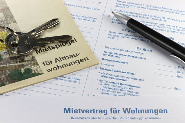 istock German lease contract with rent index on desktop 1733812815