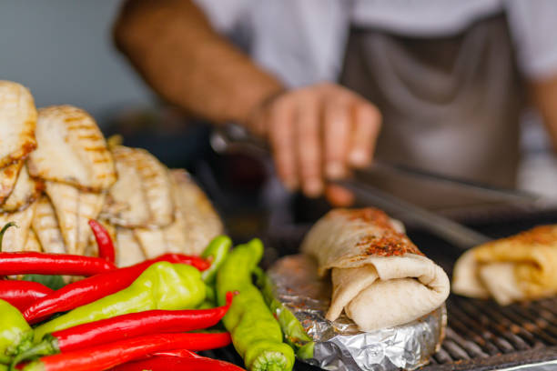 istock famous Istanbul fish in meat, fresh mackerel 1733836865