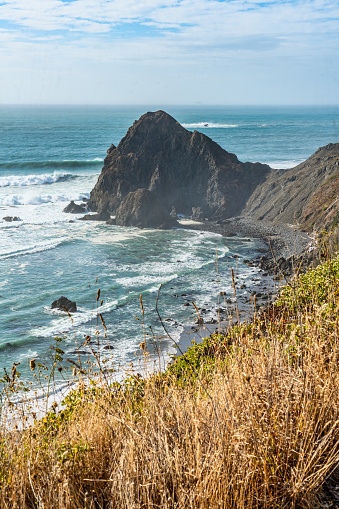 A view of a point on the coast of Oregon State.