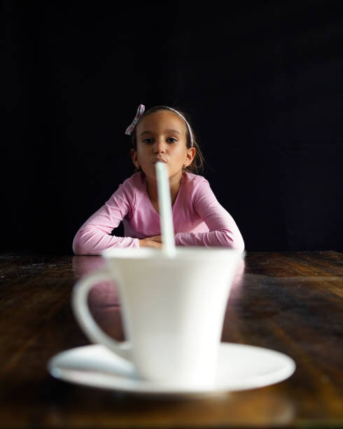 Young woman drinking a tea