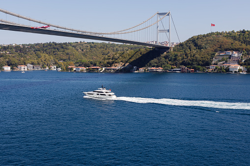 view of the Bosphorus Bay and bridge
