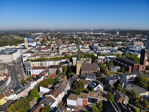 Muelheim an der Ruhr, Germany. Aerial city view.