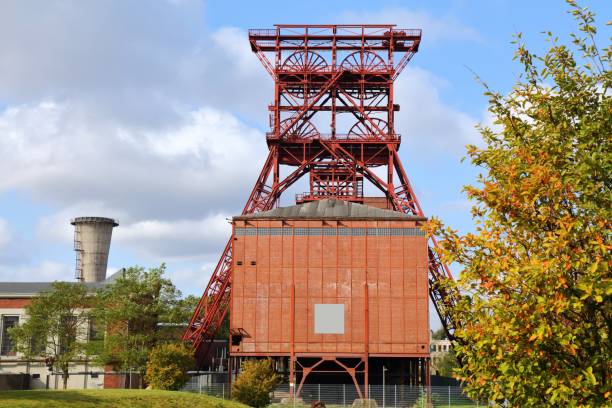 mina de carbón de renania del norte-westfalia - color image gelsenkirchen ruhr architecture fotografías e imágenes de stock