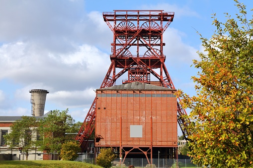 Gelsenkirchen, Germany. Industrial heritage of Ruhr region. Zeche Consolidation - former coal mine. German industry.