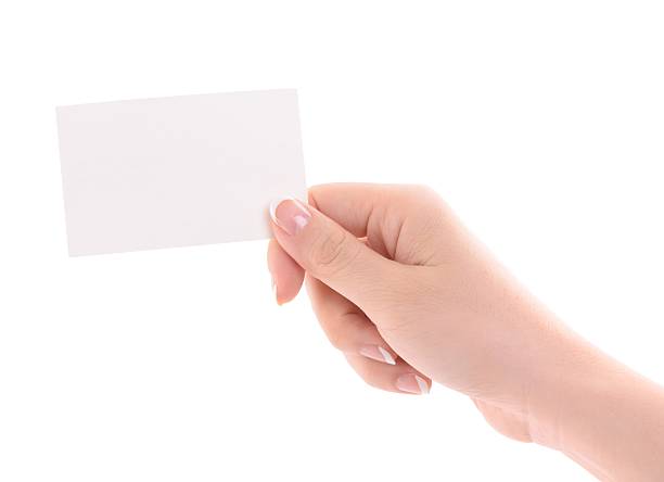 istock Showing the business card 173387919