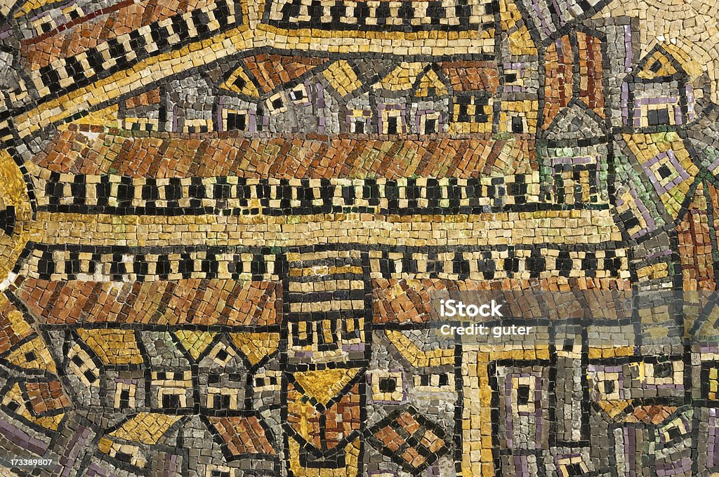 Gerusalemme Cardo antica mosaico - Foto stock royalty-free di Antico - Condizione