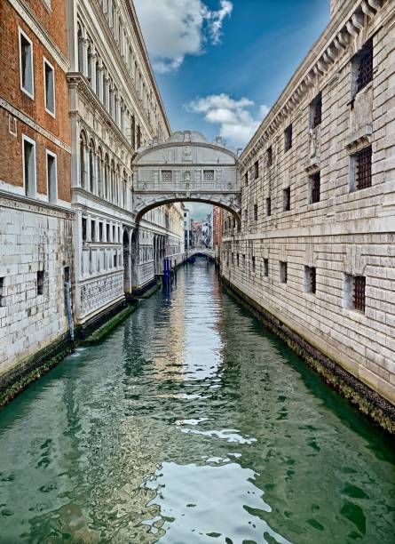 istock Waterway between buildings in Venice Italy 1733938741