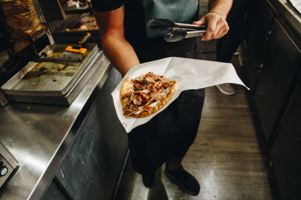 istock Serving gyros stock photo 1733981089