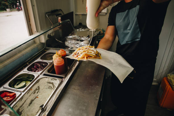 istock Serving gyros stock photo 1733984282