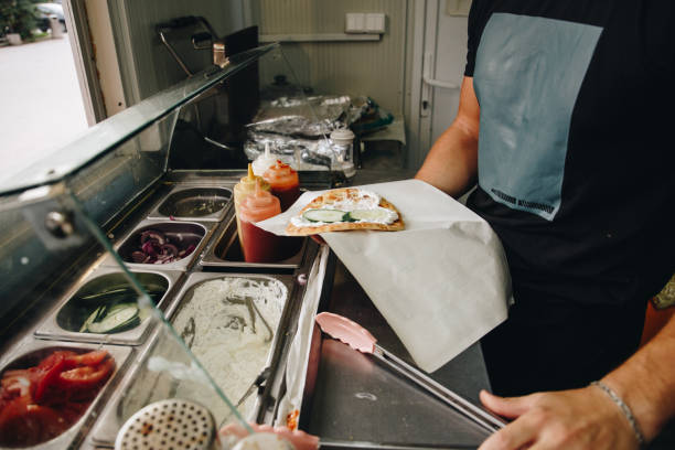 istock Serving gyros stock photo 1733985391