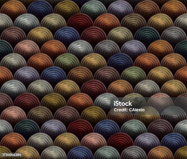 Overlapping Multicolored Circles Arranged In Horizontal Lines Seamless ...
