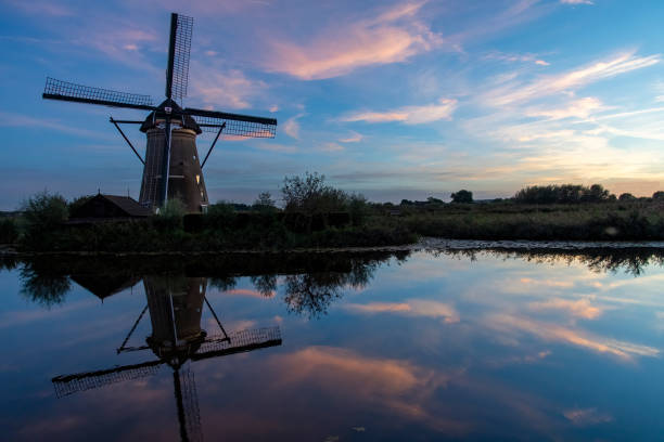 istock Dutch windmills in Kinderdijk, the Netherlands 1734063448