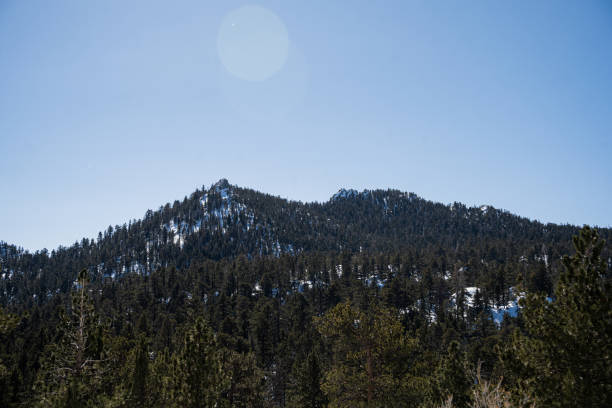 Snow topped mountain views from Palm Springs Tramway