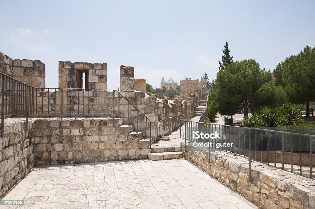 Mura di Gerusalemme - Foto stock royalty-free di A forma di blocco