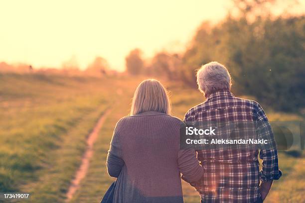 On Their Life Journey Stock Photo - Download Image Now - Road, Senior Men, Sunrise - Dawn