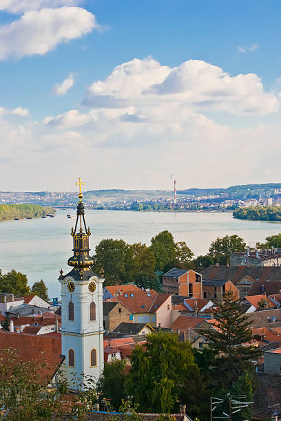 istock Belgrade Zemun view from Gardos hill on Danube river 173422139