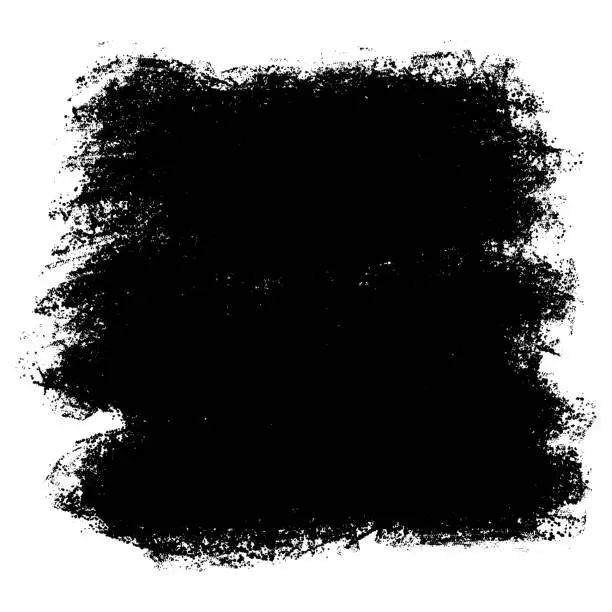 Vector illustration of ink brush strokes, brushes, lines, black paint, grungy. hand drawn graphic element isolated on white background. vector illustration.