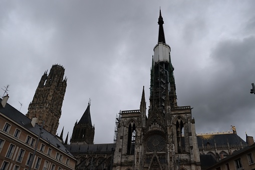 La plus grande cathédrale de France, Notre Dame de Rouen en Seine Maritime, Normandie