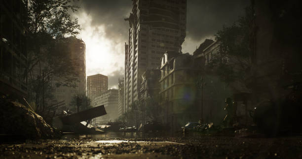 istock Post Apocalyptic Urban Landscape 1734243196