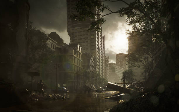 istock Post Apocalyptic Urban Landscape 1734243197