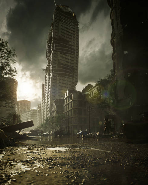 istock Post Apocalyptic Urban Landscape 1734243198