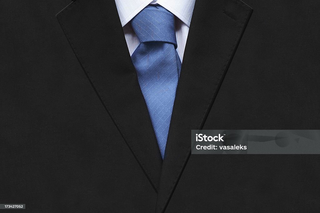 Primer plano de hombre de traje con corbata - Foto de stock de Abrigo libre de derechos