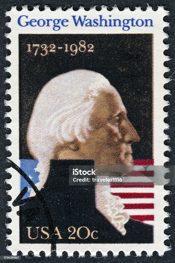 George Washington pieczęć - Zbiór zdjęć royalty-free (Amerykańska flaga)