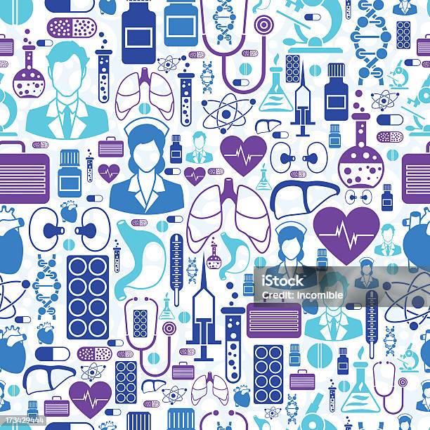 Medical And Health Care Seamless Pattern Stock Illustration - Download Image Now - Abstract, Ambulance, Backgrounds