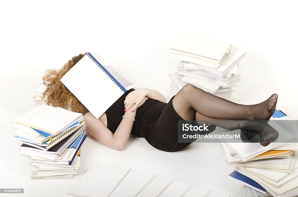 Schlafen Geschäftsfrau - Lizenzfrei 18-19 Jahre Stock-Foto