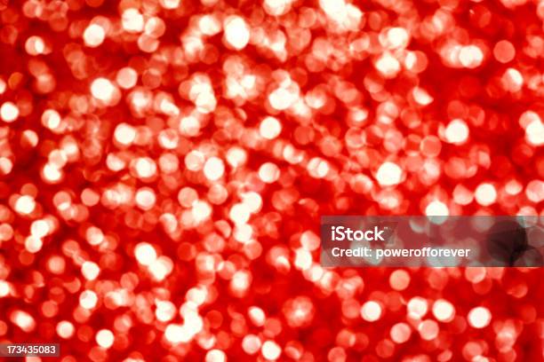 Sfondo Rosso Glitter - Fotografie stock e altre immagini di Ambientazione interna - Ambientazione interna, Amore, Brillante