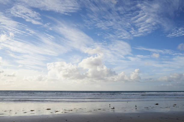 istock Calm beach and sea 1734386739