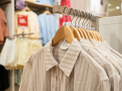 Shirt in Clothing Store Close-up