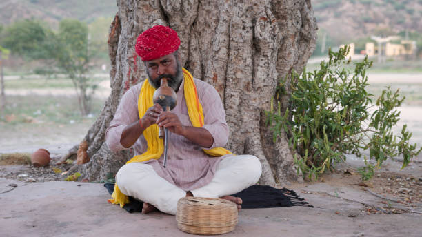 istock Indian snake charmer, Jaipur, Rajasthan 1734513195