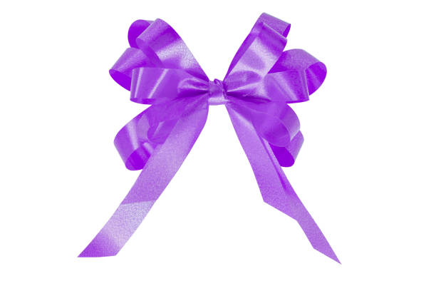 istock purple gift bow ribbon isolated on white background 1734592733