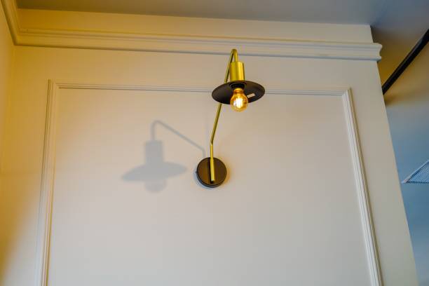 istock Lamp for indoor lighting and space around 1734592742