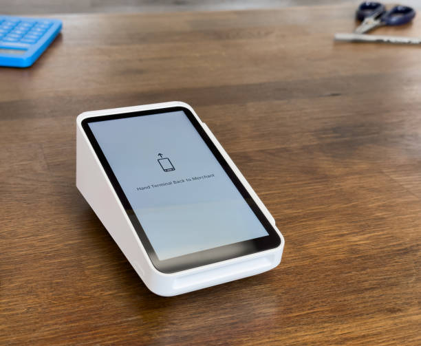 istock Contactless POS (Point of Sale) Terminal in Shop 1734618361