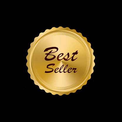 best seller sticker or label premium quality in laurel vector gold